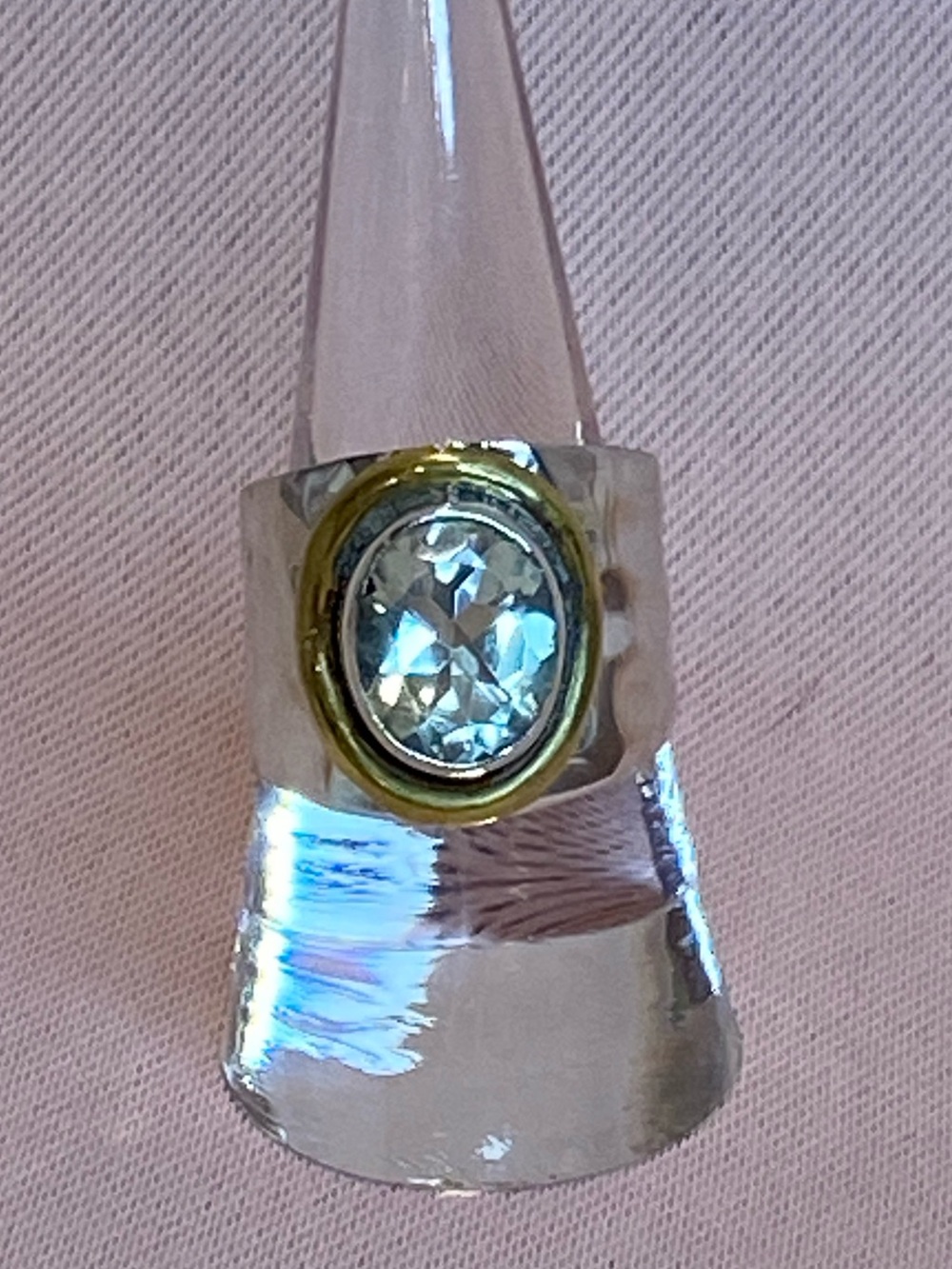 Green Amethyst Statement Ring